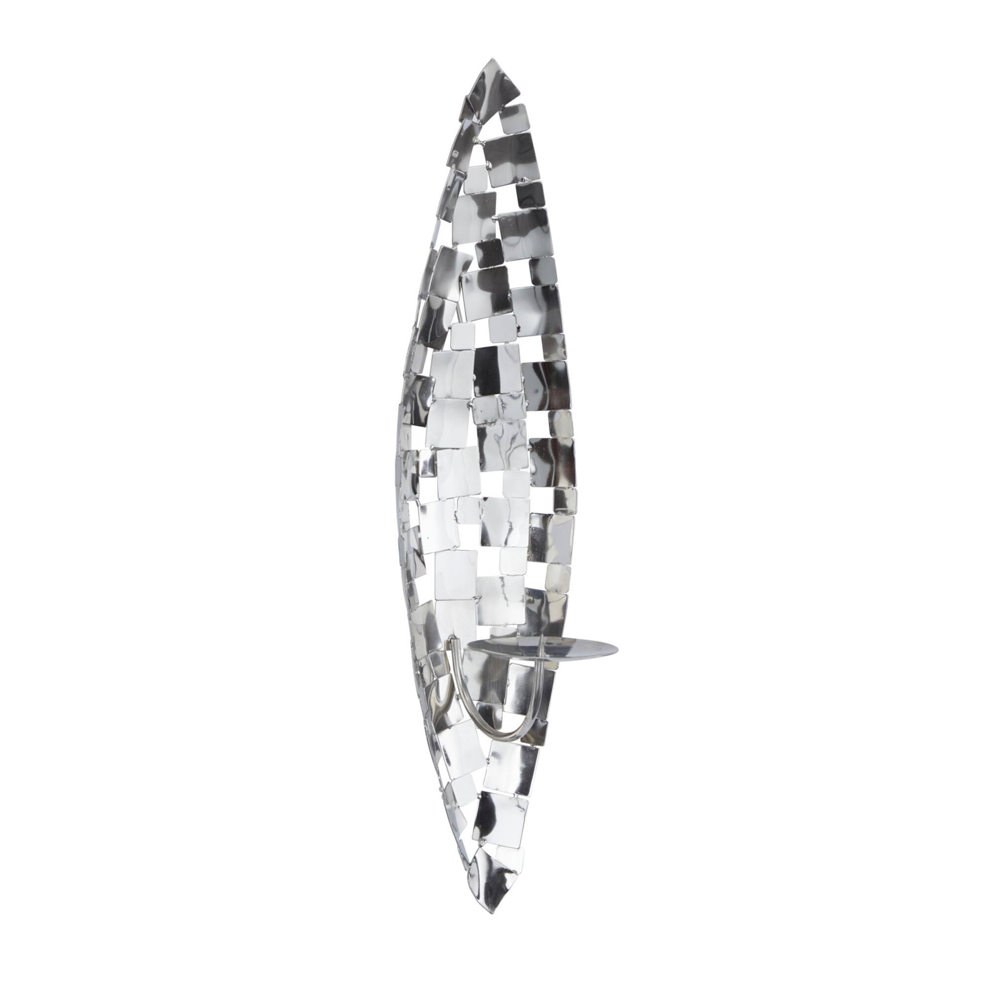 20" Silver Contemporary Wall Sconce